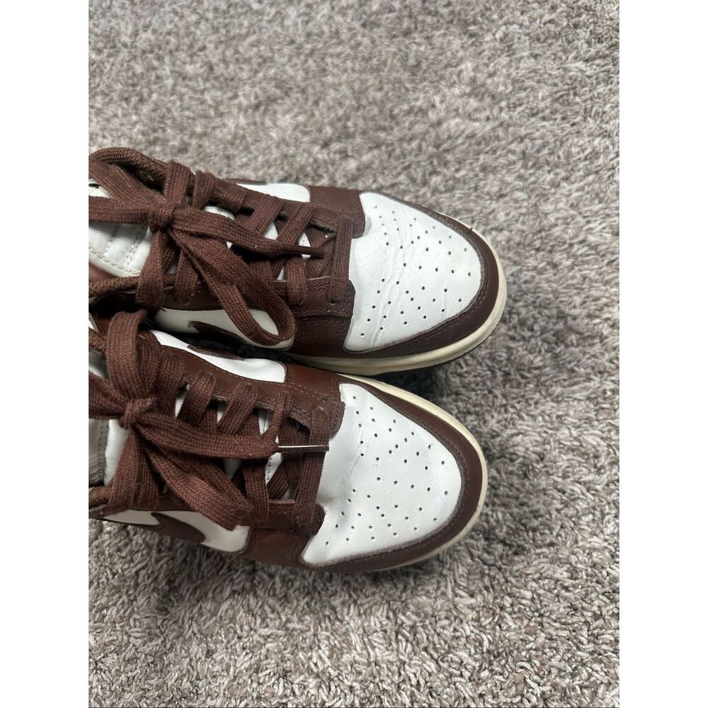 nike dunk low sneakers  cacao wow women’s size 7.5 shoes low tops brown white - Picture 6 of 9